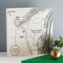 Golf Course Map Printed On Wood, thumbnail 1 of 11