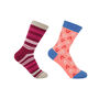Elizabeth Punch And Elements Pink Women's Socks Bundle, thumbnail 1 of 5