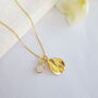 June Birthflower Birthstone Gold Plated Necklace 925, thumbnail 5 of 9