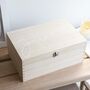 Personalised Name Wooden Hamper Box, thumbnail 1 of 4
