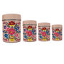 Hand Painted Tea Coffee Sugar Canister Set, thumbnail 7 of 9