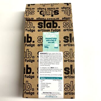 Vegan Sea Salted Caramel Fudge Gift Carton, 2 of 2