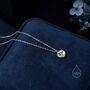 Tiny Barn Owl Bird Pendant Necklace In Sterling Silver, thumbnail 6 of 12