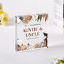 Christmas Acrylic Plaque Gift Auntie And Uncle, thumbnail 2 of 4