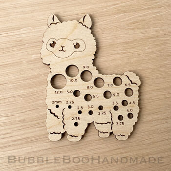 Alpaca Knitting Needle Gauge And Stitch Marker Set, 9 of 10