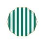 Emerald Green Cabana Stripe Party Plates X Eight, thumbnail 1 of 5