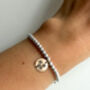 Daffodil Charm Bracelet Silver And Gold, thumbnail 6 of 6