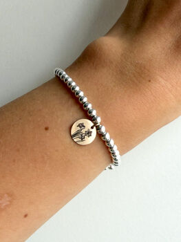 Daffodil Charm Bracelet Silver And Gold, 6 of 6