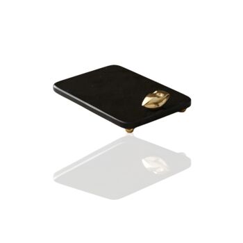 Handmade Black Marble Rectangular Serving Board, 2 of 2