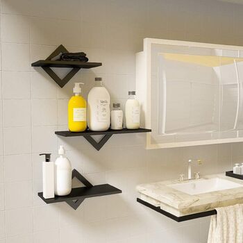 Set Of Three Modern Floating Wall Mounted Shelves, 3 of 10