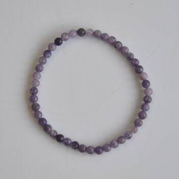 Love And Healing Lepidolite Crystal Bracelet Gift For Grief And Loss, 5 of 5