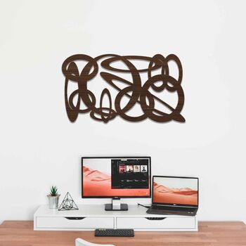 Orbit Abstract: Wooden Circle Wall Art For Modern Homes, 4 of 12