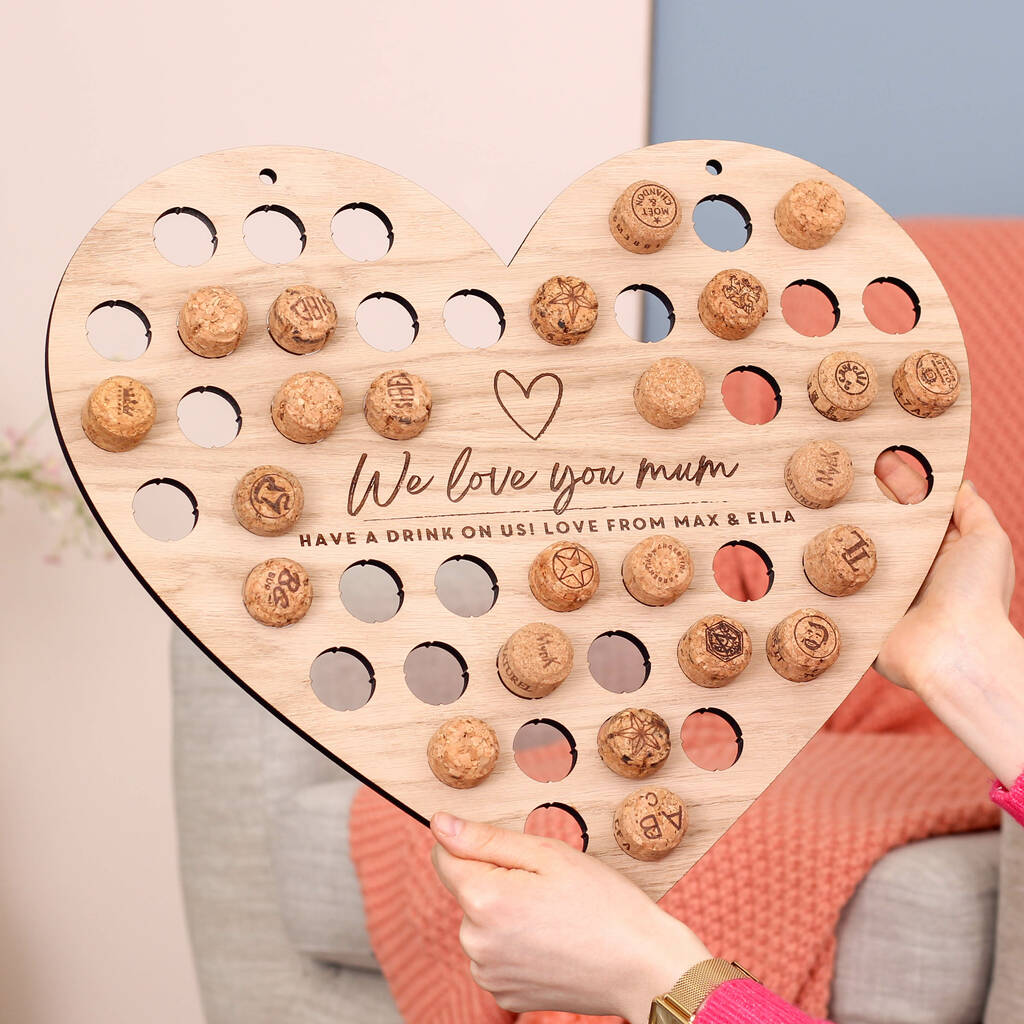 Mothers Day Heart Cork Art For The Home, 1 of 6