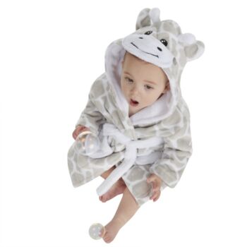 Personalised Embroidered Character Dressing Gown Robe For Toddlers And Babies, 8 of 8