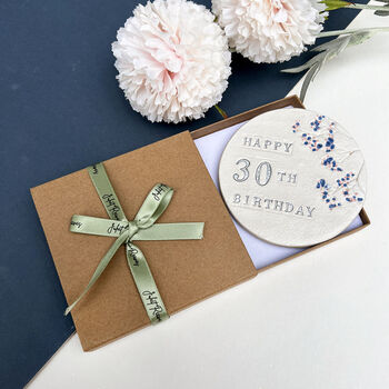 30th Birthday Floral Coaster, 2 of 8