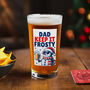 Personalised 'Keep It Frosty' Snowman Christmas Beer Glass – Funny Christmas Gift Idea, thumbnail 2 of 4