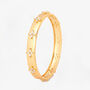 Kinmokusei 18 K Gold Plated Bead Floral Bangle, thumbnail 3 of 5