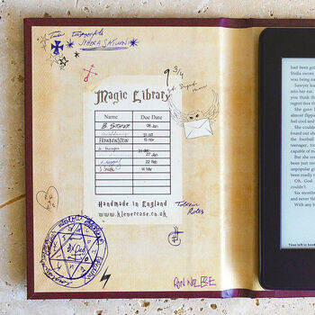 Book Of Spells Hp Inspired Kindle Or Tablet Case, 3 of 10