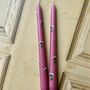 Hand Painted Cow Parsley Floral Candles, thumbnail 2 of 3