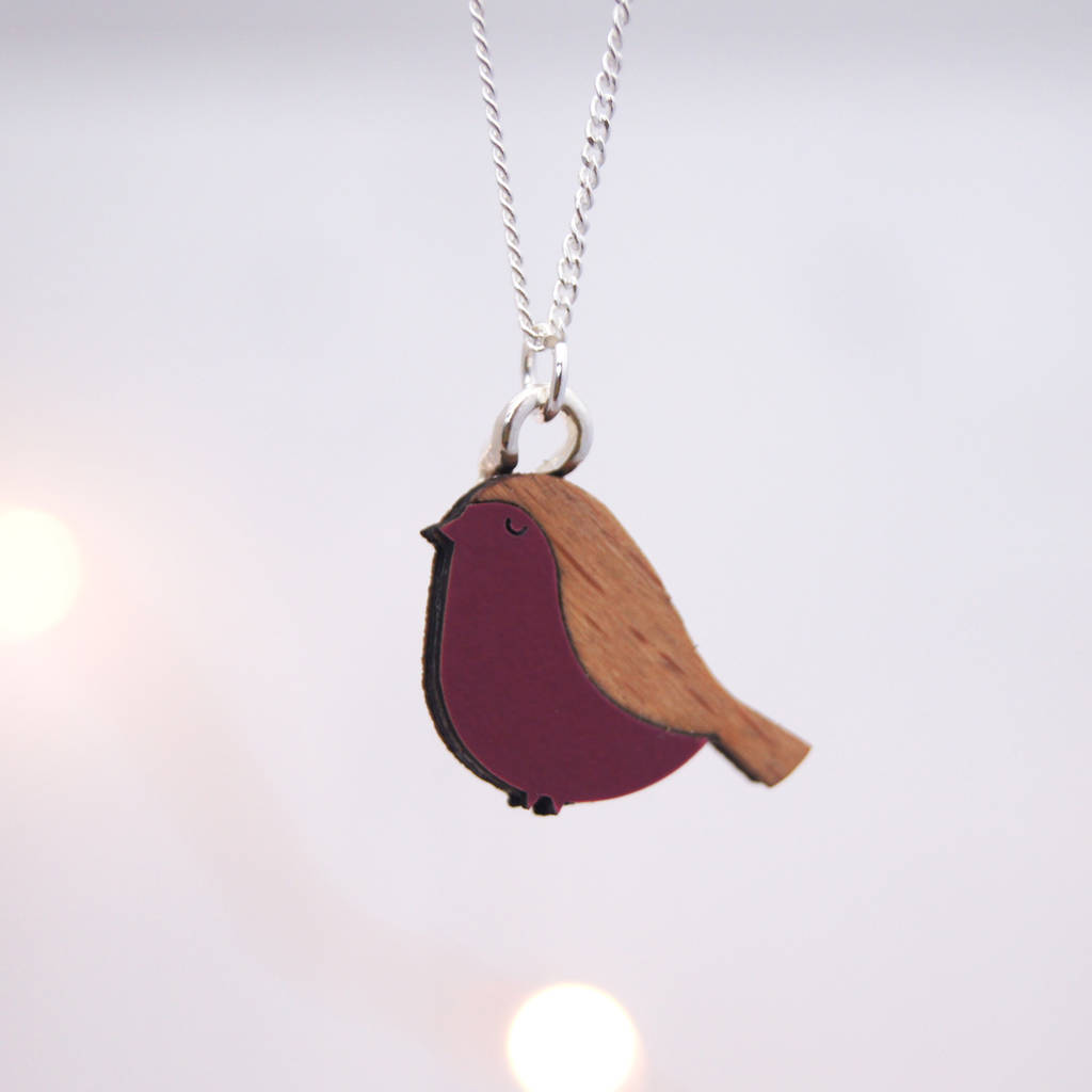 Robin Bird Necklace By Lucy Alice Designs | notonthehighstreet.com