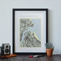 Personalised Family Map Print, thumbnail 1 of 4
