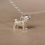 Personalised 3D Pug Silver Chain Bracelet, thumbnail 2 of 8