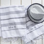 Set Of Two Personalised Hammam Towel Set, thumbnail 4 of 6