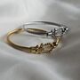 Tarnishfree 18 K Gold Plated Twisted Rope Shackle Rope Bracelet With Cubic Zirconia, thumbnail 7 of 9