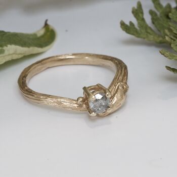 Willow Twig Engagement Ring, Sapphire Organic Ring, 3 of 8