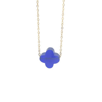 Clover Glass Charm Necklace, 6 of 12