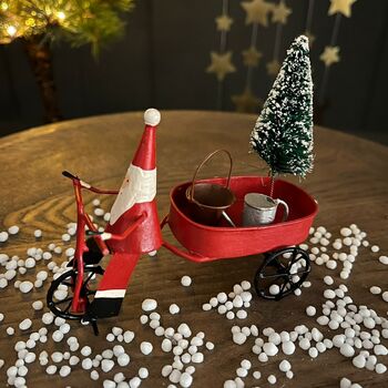 Santa On A Tricycle Christmas Decoration, 2 of 3