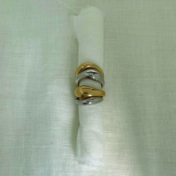 18k Gold Plated Vermeil Wave Ring, 4 of 5