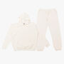 Off White Oversized 100% Cotton Loungewear Set, thumbnail 1 of 3