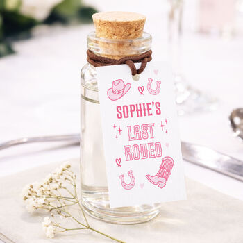 Last Rodeo Hen Party Favours Personalised Shot Bottle Party Bag Filler, 5 of 7