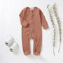 Tiny Alpaca Organic Cotton Baby Sleepsuit, thumbnail 8 of 9