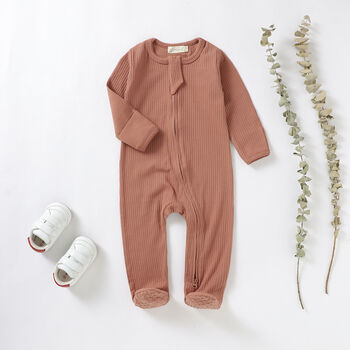 Tiny Alpaca Organic Cotton Baby Sleepsuit, 8 of 9
