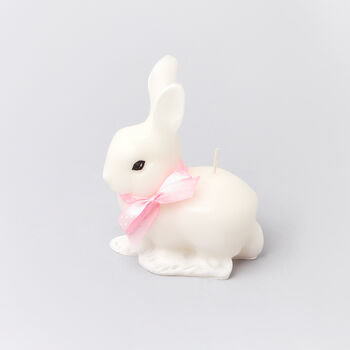 G Decor Cute Bunny Rabbit Bowtie 3D Candles, 4 of 6
