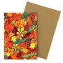 Autumna Fallen Leaves Greetings Card, thumbnail 2 of 7