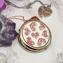 Engraved Compact Mirror Hearts Design, thumbnail 1 of 4