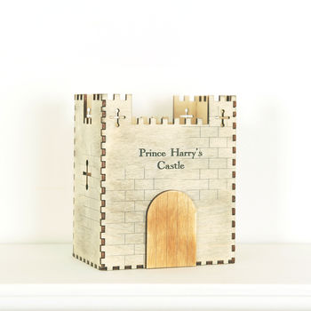 Personalised Prince's Castle Desk Tidy For Children, 5 of 7