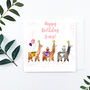 Personalised Llama Birthday Card, thumbnail 2 of 4