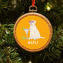 Love My Dog Hoop Christmas Decoration, thumbnail 1 of 6