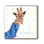 Giraffe In A Scarf Card, thumbnail 2 of 6