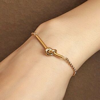 Friendship Knot Bar Bracelet, 6 of 8