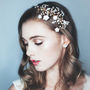 Crystal And Pearl Wedding Headband 'Camellia', thumbnail 1 of 2