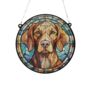 Vizsla Stained Glass Effect Suncatcher, thumbnail 3 of 6