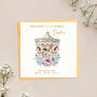 Personalised Carousel New Born Baby Girl Card, thumbnail 6 of 7