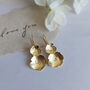 Statement Pressed Flower Earrings Gold Plated, thumbnail 8 of 12