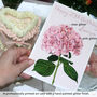 Personalised Hydrangea Age Birthday Card, thumbnail 3 of 8