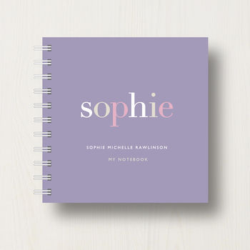 Personalised Name Small Notebook, 7 of 10